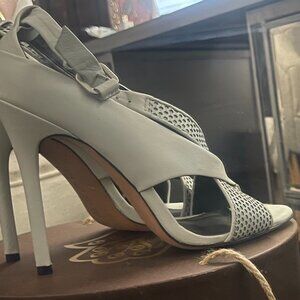 L.A.M.B. heels size 7 1/2 grey